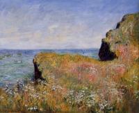 Monet, Claude Oscar - Edge of the Cliff, at Pourville